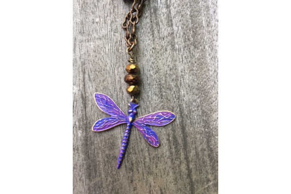 Dragonfly purple - Front