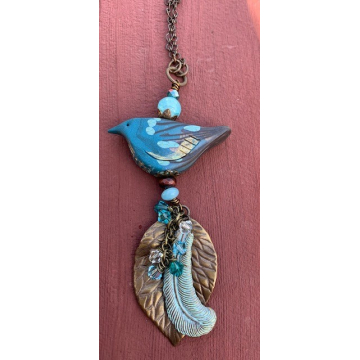 Blue Bird Pendant